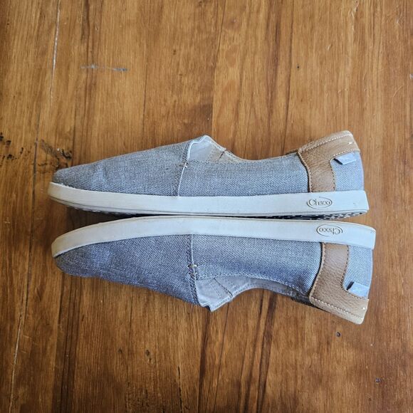 Chaco Ionia Gray Canvas Slip On Comfort Sneaker Women's Size US 9.5 / EU 40.5 - Picture 7 of 8